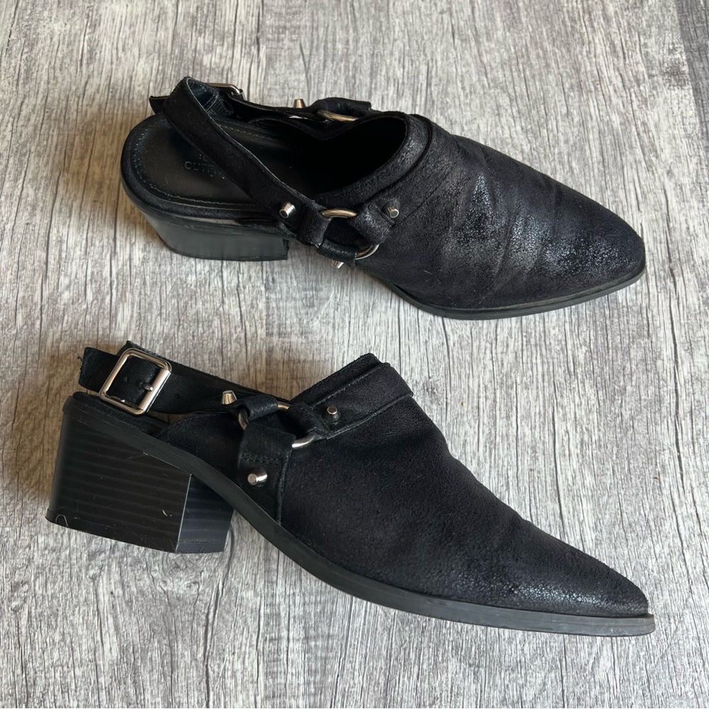 UO Urban Outfitters Women’s Booties Mules Studded Black Size 8